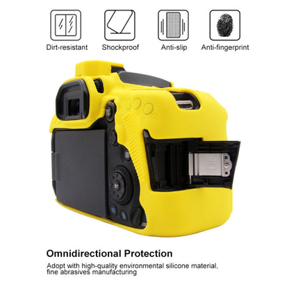PULUZ Soft Silicone Protective Case for Canon EOS 90D(Yellow) - Protective Case by PULUZ | Online Shopping UK | buy2fix