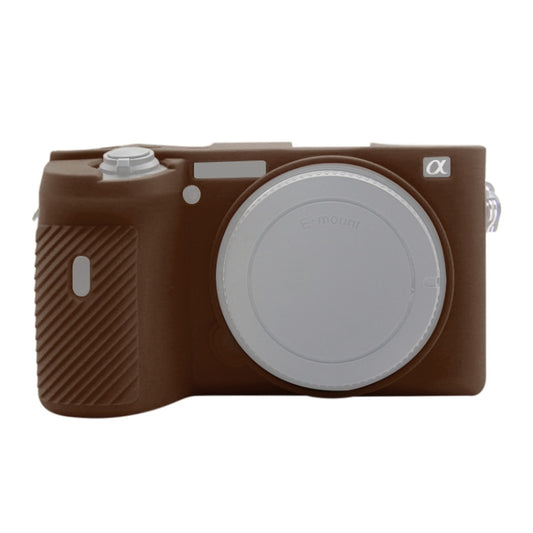 PULUZ Soft Silicone Protective Case for Sony A6600 / ILCE-6600(Coffee) - Protective Case by PULUZ | Online Shopping UK | buy2fix