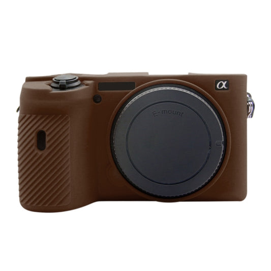 PULUZ Soft Silicone Protective Case for Sony A6600 / ILCE-6600(Coffee) - Protective Case by PULUZ | Online Shopping UK | buy2fix
