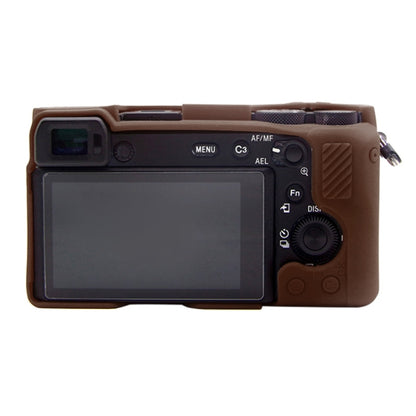 PULUZ Soft Silicone Protective Case for Sony A6600 / ILCE-6600(Coffee) - Protective Case by PULUZ | Online Shopping UK | buy2fix