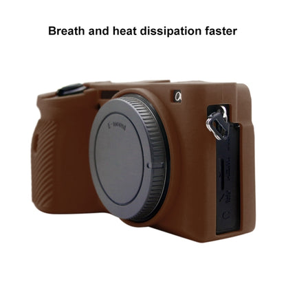PULUZ Soft Silicone Protective Case for Sony A6600 / ILCE-6600(Coffee) - Protective Case by PULUZ | Online Shopping UK | buy2fix