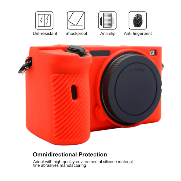 PULUZ Soft Silicone Protective Case for Sony A6600 / ILCE-6600(Red) - Protective Case by PULUZ | Online Shopping UK | buy2fix