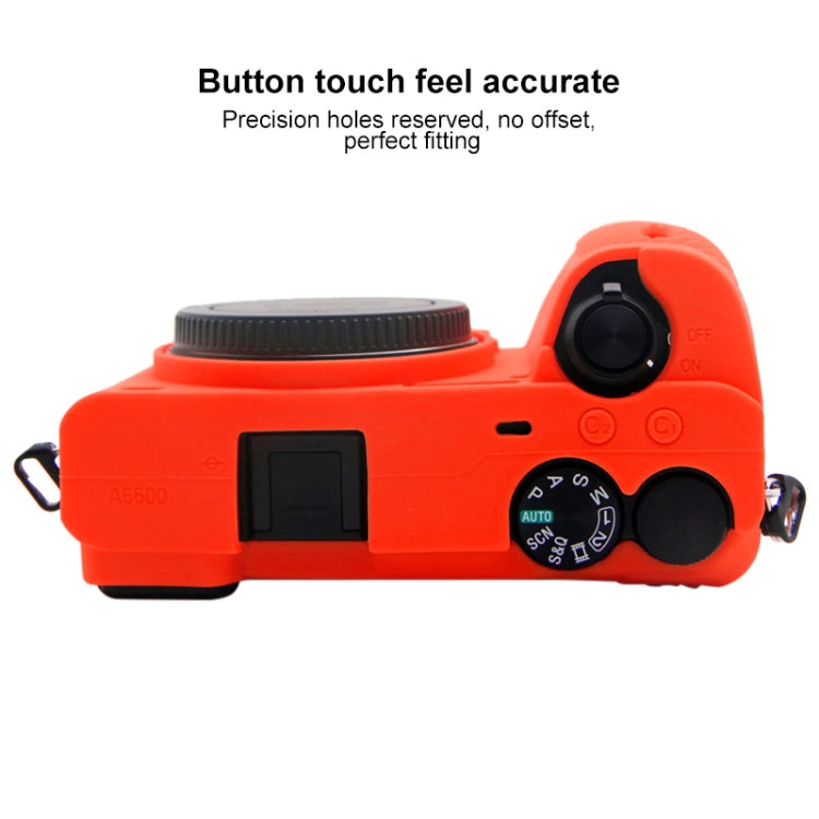 PULUZ Soft Silicone Protective Case for Sony A6600 / ILCE-6600(Red) - Protective Case by PULUZ | Online Shopping UK | buy2fix