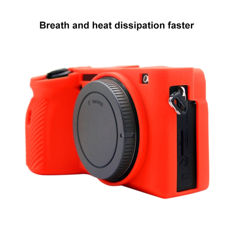 PULUZ Soft Silicone Protective Case for Sony A6600 / ILCE-6600(Red) - Protective Case by PULUZ | Online Shopping UK | buy2fix