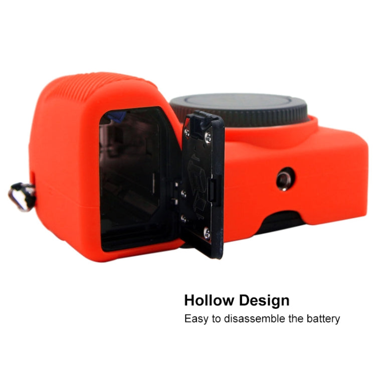 PULUZ Soft Silicone Protective Case for Sony A6600 / ILCE-6600(Red) - Protective Case by PULUZ | Online Shopping UK | buy2fix