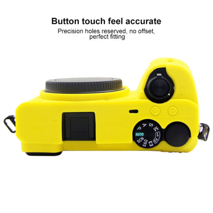 PULUZ Soft Silicone Protective Case for Sony A6600 / ILCE-6600(Yellow) - Protective Case by PULUZ | Online Shopping UK | buy2fix