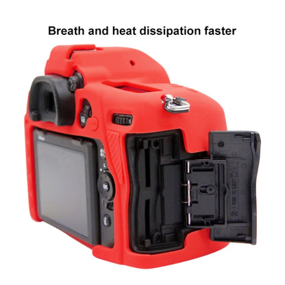 PULUZ Soft Silicone Protective Case for Nikon D780(Red) - Protective Case by PULUZ | Online Shopping UK | buy2fix