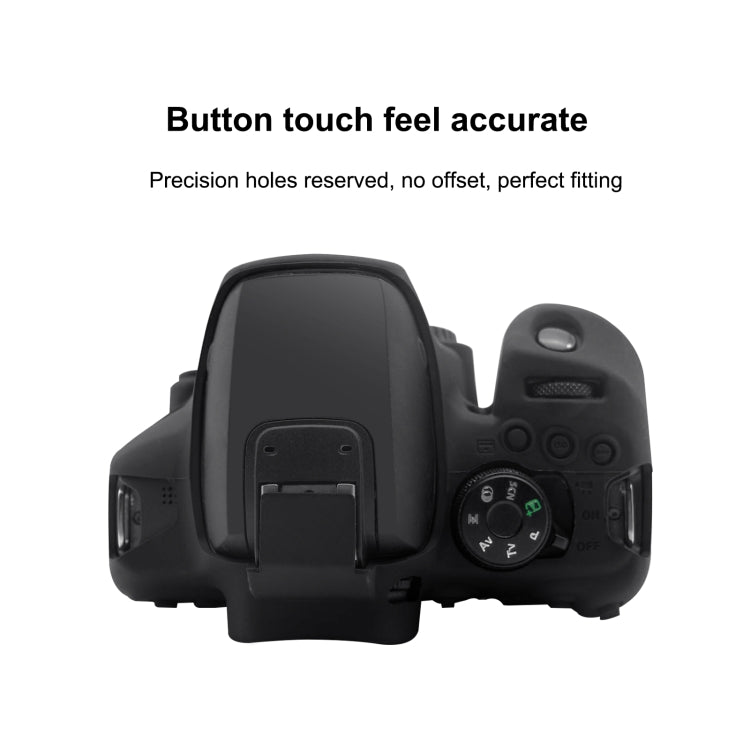 PULUZ Soft Silicone Protective Case for Canon EOS 850D(Black) - Protective Case by PULUZ | Online Shopping UK | buy2fix