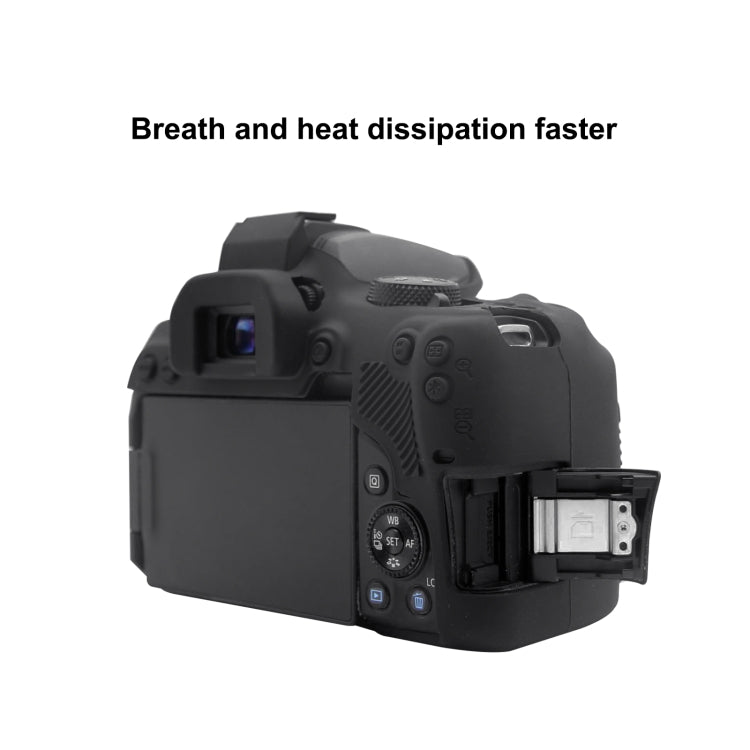 PULUZ Soft Silicone Protective Case for Canon EOS 850D(Black) - Protective Case by PULUZ | Online Shopping UK | buy2fix