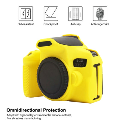 PULUZ Soft Silicone Protective Case for Canon EOS 850D(Yellow) - Protective Case by PULUZ | Online Shopping UK | buy2fix