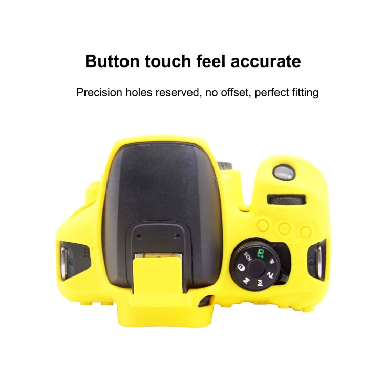 PULUZ Soft Silicone Protective Case for Canon EOS 850D(Yellow) - Protective Case by PULUZ | Online Shopping UK | buy2fix