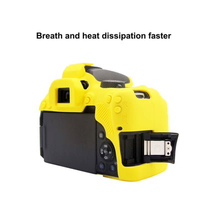 PULUZ Soft Silicone Protective Case for Canon EOS 850D(Yellow) - Protective Case by PULUZ | Online Shopping UK | buy2fix