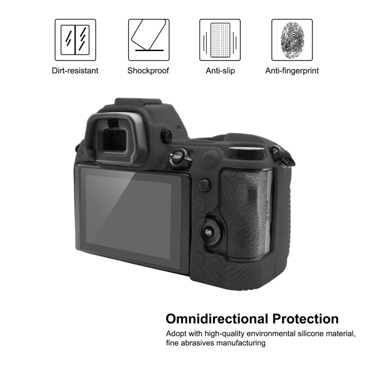 PULUZ Soft Silicone Protective Case for Nikon Z6 II(Black) - Protective Case by PULUZ | Online Shopping UK | buy2fix