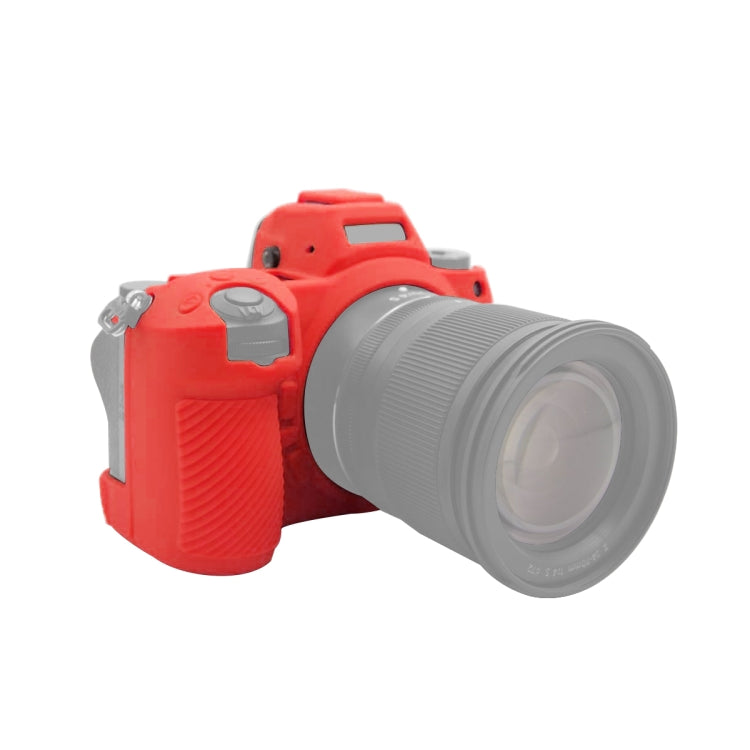PULUZ Soft Silicone Protective Case for Nikon Z6 II(Red) - Protective Case by PULUZ | Online Shopping UK | buy2fix