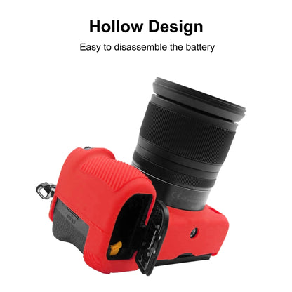 PULUZ Soft Silicone Protective Case for Nikon Z6 II(Red) - Protective Case by PULUZ | Online Shopping UK | buy2fix