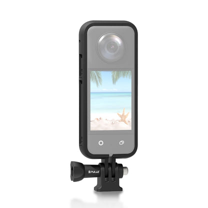 For Insta360 X3 PULUZ ABS Protective Frame with Adapter Mount & Screw(Black) by PULUZ
