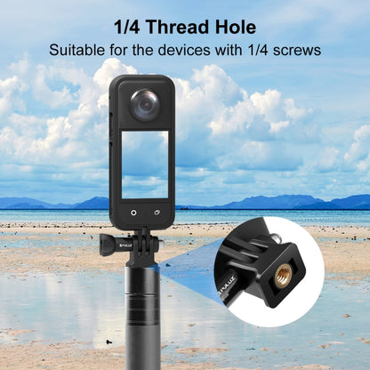 For Insta360 X3 PULUZ ABS Protective Frame with Adapter Mount & Screw(Black) by PULUZ