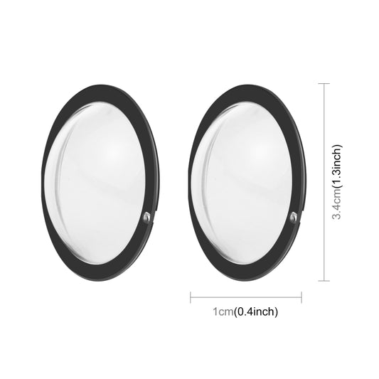 For Insta360 X3 PULUZ Lens Guard PC Protective Cover(Black) - Len Accessories by PULUZ | Online Shopping UK | buy2fix