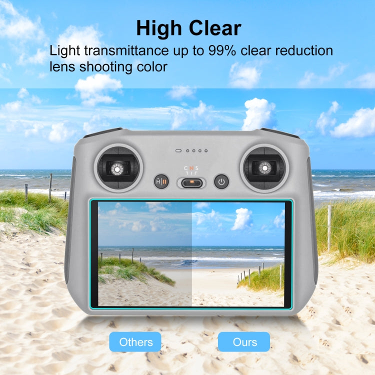 For DJI RC / RC 2 PULUZ Remote Control Screen Tempered Glass Film(Transparent) - Others by PULUZ | Online Shopping UK | buy2fix