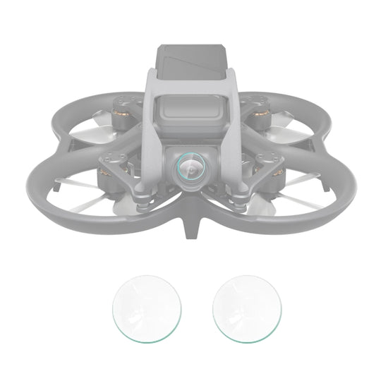 Pour DJI Avata 2 pièces PULUZ Film d'objectif de drone en verre trempé (Transparent)