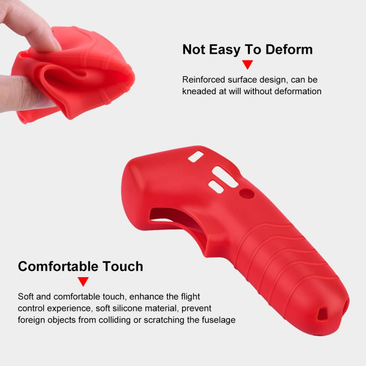For DJI RC Motion 2 / DJI Avata / FPV Rocker PULUZ Silicone Protective Case with Neck Strap(Red) - Cases & Bags by PULUZ | Online Shopping UK | buy2fix