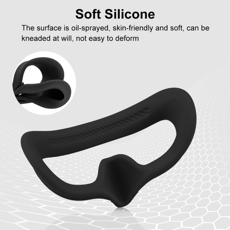 For DJI Avata Goggles 2 PULUZ Flying Eye Mask Silicone Protective Case(Black) by PULUZ