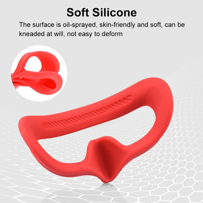 For DJI Avata Goggles 2 PULUZ Flying Eye Mask Silicone Protective Case(Red) by PULUZ