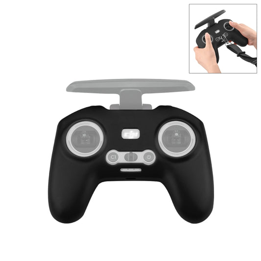 For DJI FPV Combo Remote Control PULUZ Silicone Protective Case (Black) - Cases & Bags by PULUZ | Online Shopping UK | buy2fix