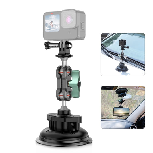 PULUZ Magic Arm Strong Suction Cup Aluminum Alloy Mount(Black) by PULUZ