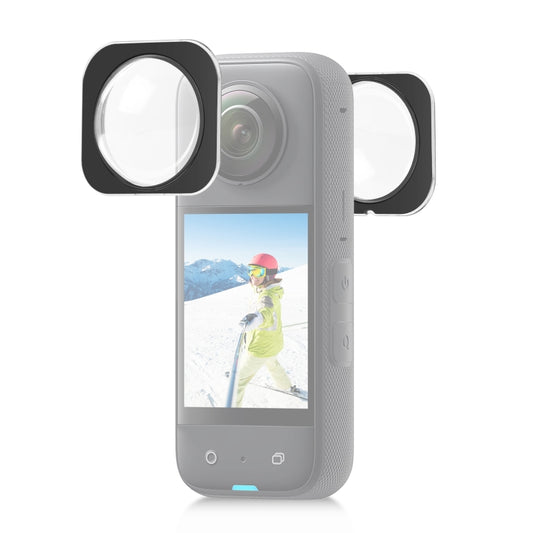 For Insta360 X3 PULUZ Lens Guard Optical Glass Protective Cover (Black) - Len Accessories by PULUZ | Online Shopping UK | buy2fix