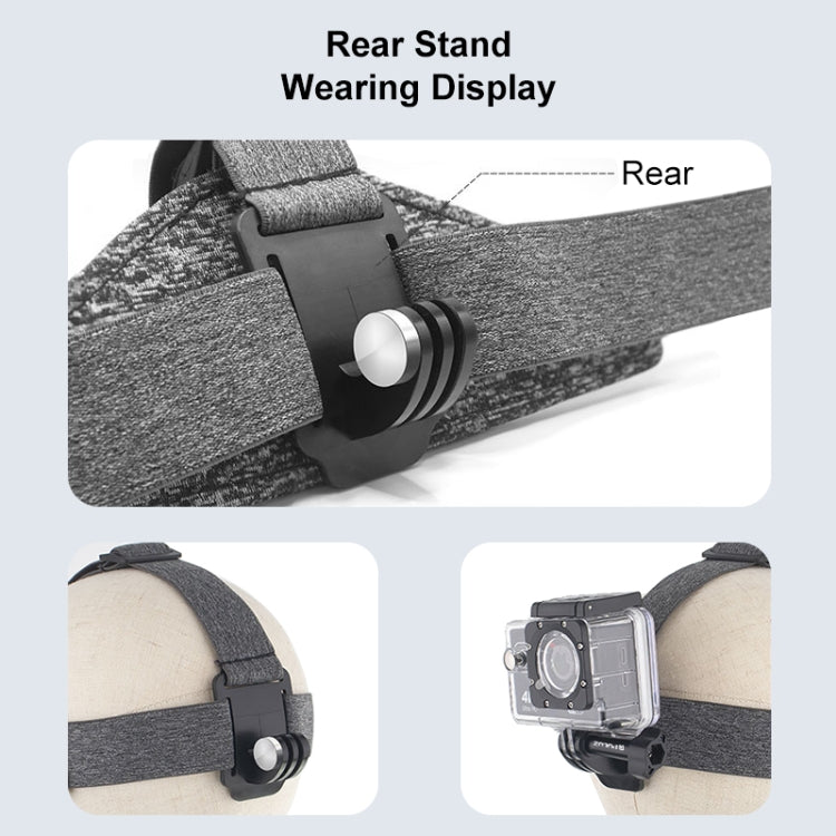 PULUZ Adjustable Head Strap Belt Mount with Phone Clamp & J Hook Mount & Long Screw by PULUZ