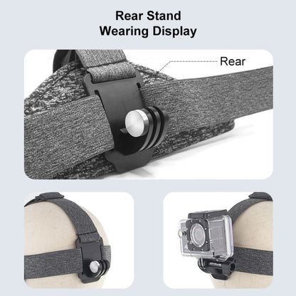 PULUZ Adjustable Head Strap Belt Mount with Phone Clamp & J Hook Mount & Long Screw by PULUZ