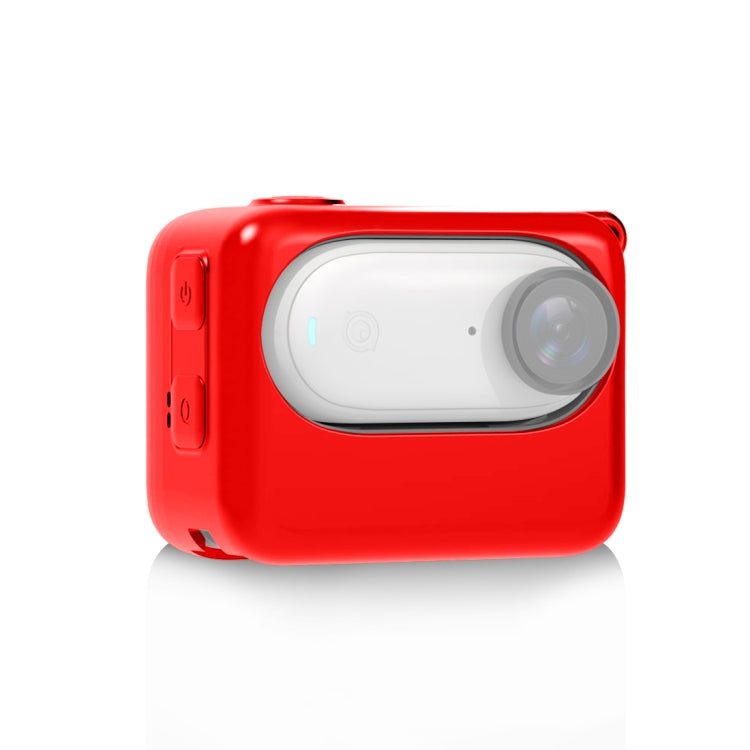 For Insta360 GO 3 / GO 3S PULUZ Camera Charging Case Silicone Case (Red) - Case & Bags by PULUZ | Online Shopping UK | buy2fix