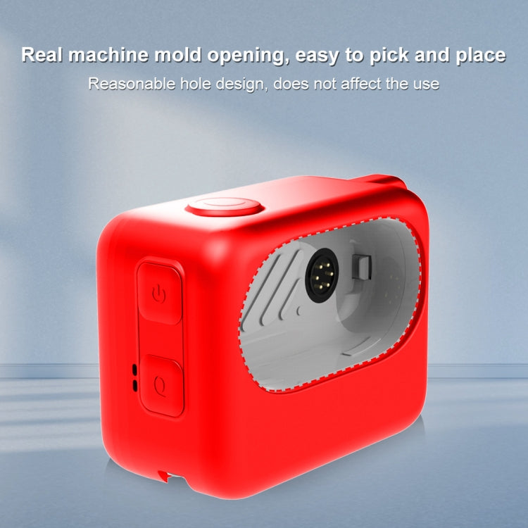 For Insta360 GO 3 / GO 3S PULUZ Camera Charging Case Silicone Case (Red) - Case & Bags by PULUZ | Online Shopping UK | buy2fix