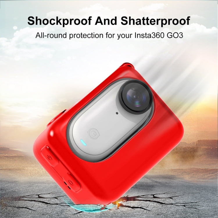 For Insta360 GO 3 / GO 3S PULUZ Camera Charging Case Silicone Case (Red) - Case & Bags by PULUZ | Online Shopping UK | buy2fix