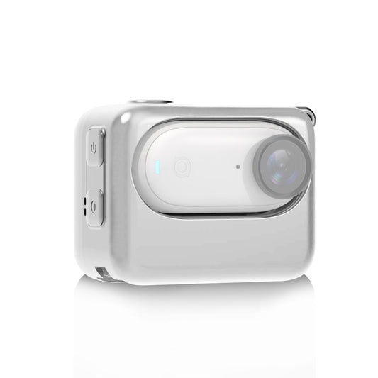 For Insta360 GO 3 / GO 3S PULUZ Camera Charging Case Silicone Case (White) - Case & Bags by PULUZ | Online Shopping UK | buy2fix