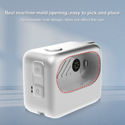 For Insta360 GO 3 / GO 3S PULUZ Camera Charging Case Silicone Case (White) - Case & Bags by PULUZ | Online Shopping UK | buy2fix