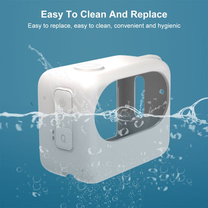 For Insta360 GO 3 / GO 3S PULUZ Camera Charging Case Silicone Case (White) - Case & Bags by PULUZ | Online Shopping UK | buy2fix