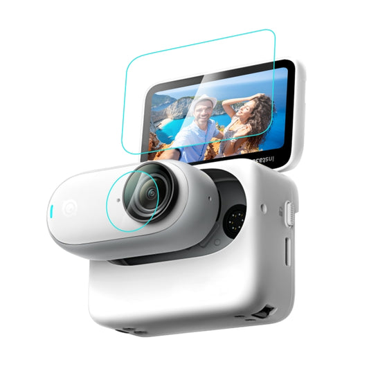 For Insta360 GO 3 / GO 3S PULUZ 2 in 1 Screen and Lens Tempered Glass Film (Transparent) - Protective Film & Stickers by PULUZ | Online Shopping UK | buy2fix