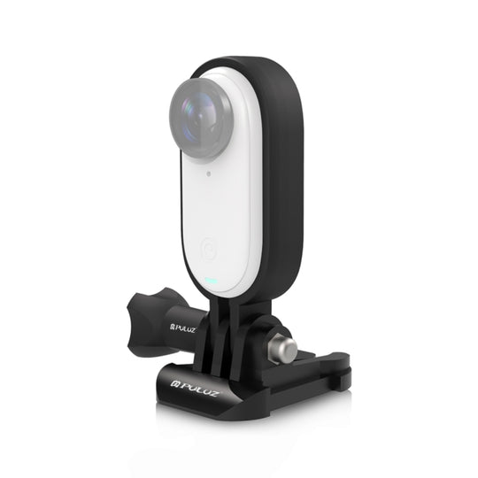 Cage de cadre de protection en plastique pour Insta360 GO 3 PULUZ, avec vis et boucle à dégagement rapide (noir)
