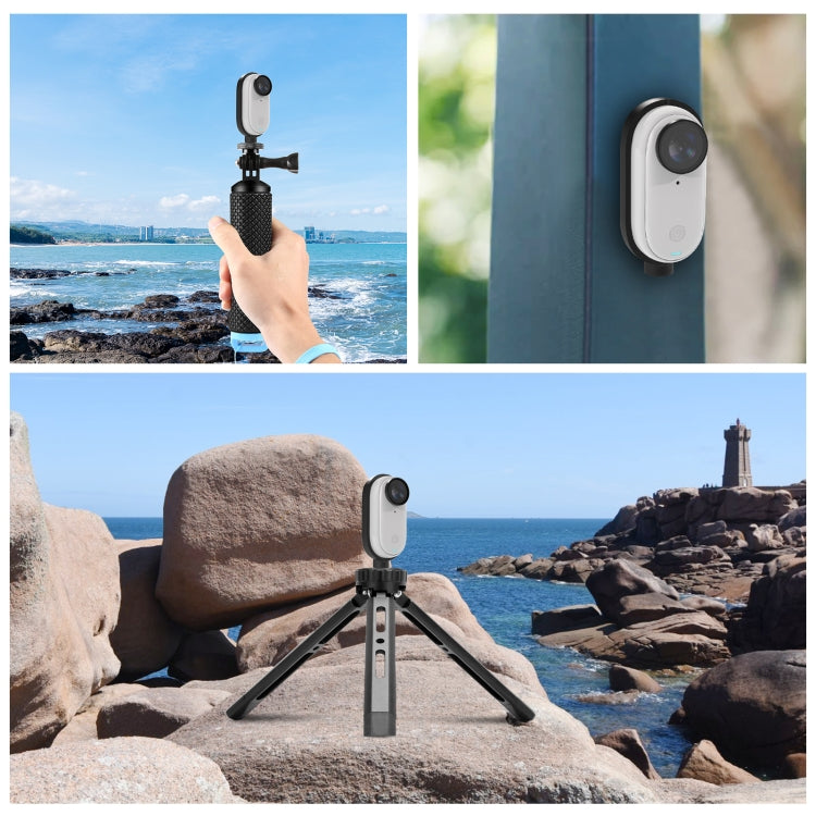 For Insta360 GO 3 / GO 3S PULUZ Body Magnetic Plastic Protective Frame Cage (Black) - Mount & Holder by PULUZ | Online Shopping UK | buy2fix