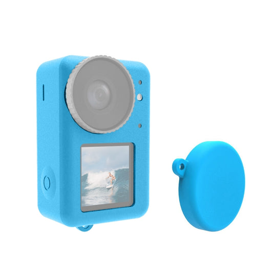 For DJI Osmo Action 5 Pro / 4 / 3  PULUZ Silicone Protective Case with Lens Cap (Blue) - Case & Bags by PULUZ | Online Shopping UK | buy2fix