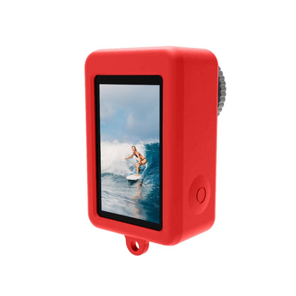 For DJI Osmo Action 5 Pro / 4 / 3  PULUZ Silicone Protective Case with Lens Cap (Red) - Case & Bags by PULUZ | Online Shopping UK | buy2fix