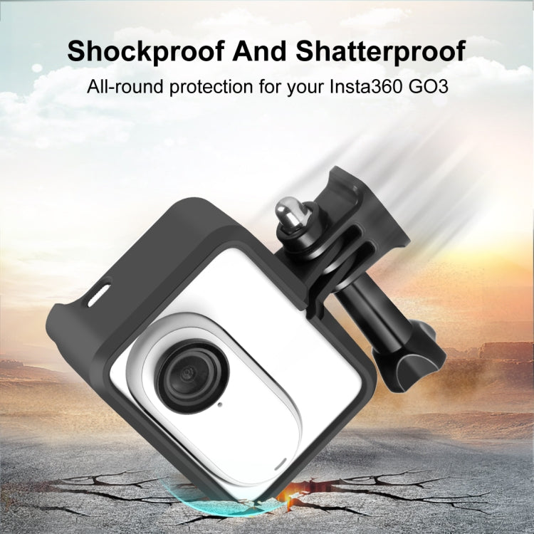 For Insta360 GO 3 / GO 3S PULUZ Camera Battery Case Cooling Plastic Protective Frame (Black) - Mount & Holder by PULUZ | Online Shopping UK | buy2fix