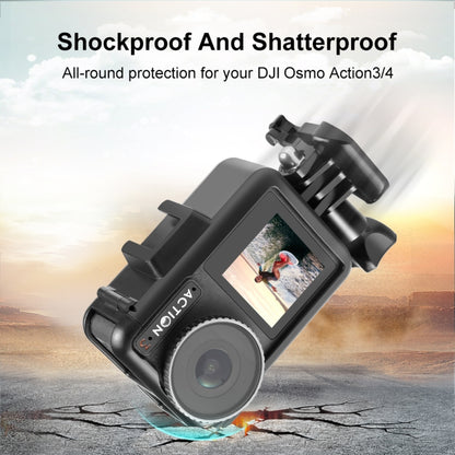 For DJI Osmo Action 5 Pro / 4 / 3 PULUZ Vertical Plastic Protective Frame Cage with Cold Shoes (Black) - Protection Frame by PULUZ | Online Shopping UK | buy2fix