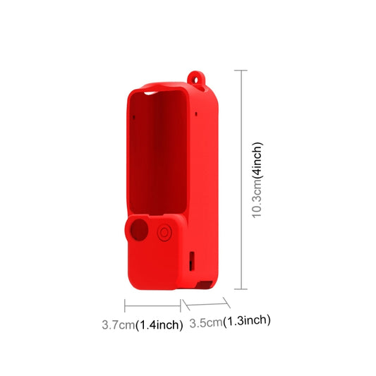 For DJI OSMO Pocket 3 PULUZ  3 in 1 Silicone Cover Case Set (Red) - Case & Bags by PULUZ | Online Shopping UK | buy2fix