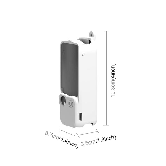 For DJI OSMO Pocket 3 PULUZ  3 in 1 Silicone Cover Case Set (White) - Case & Bags by PULUZ | Online Shopping UK | buy2fix