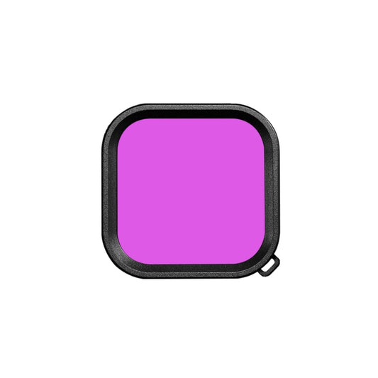 PULUZ Square Housing Diving Color Lens Filter For GoPro HERO13 Black /12 Black /11 Black /10 Black /9 Black, Only for PU527 Diving Case(Purple) - Lens Filter by PULUZ | Online Shopping UK | buy2fix