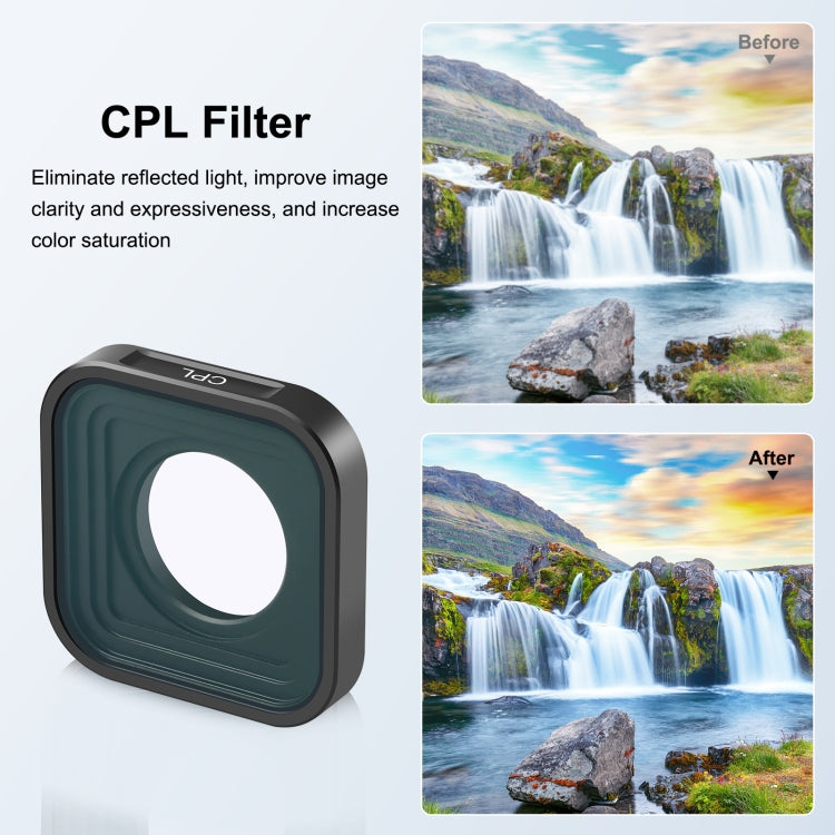 PULUZ Action Camera CPL Lens Filter For GoPro HERO13 Black /12 Black /11 Black /11 Black Mini /10 Black /9 Black - Lens Filter by PULUZ | Online Shopping UK | buy2fix