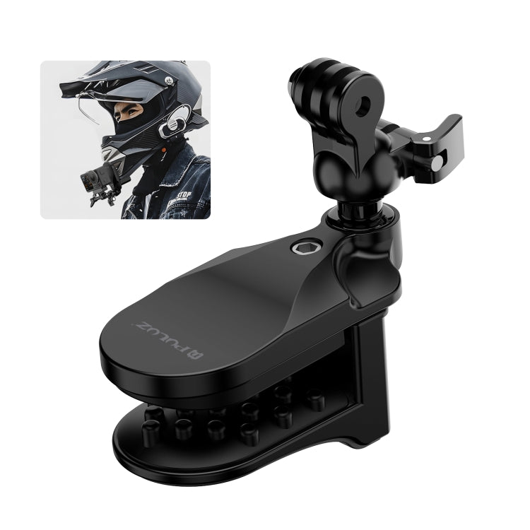 PULUZ Motorcycle Helmet Chin Clamp Mount for GoPro and Other Action Cameras (Black) by PULUZ
